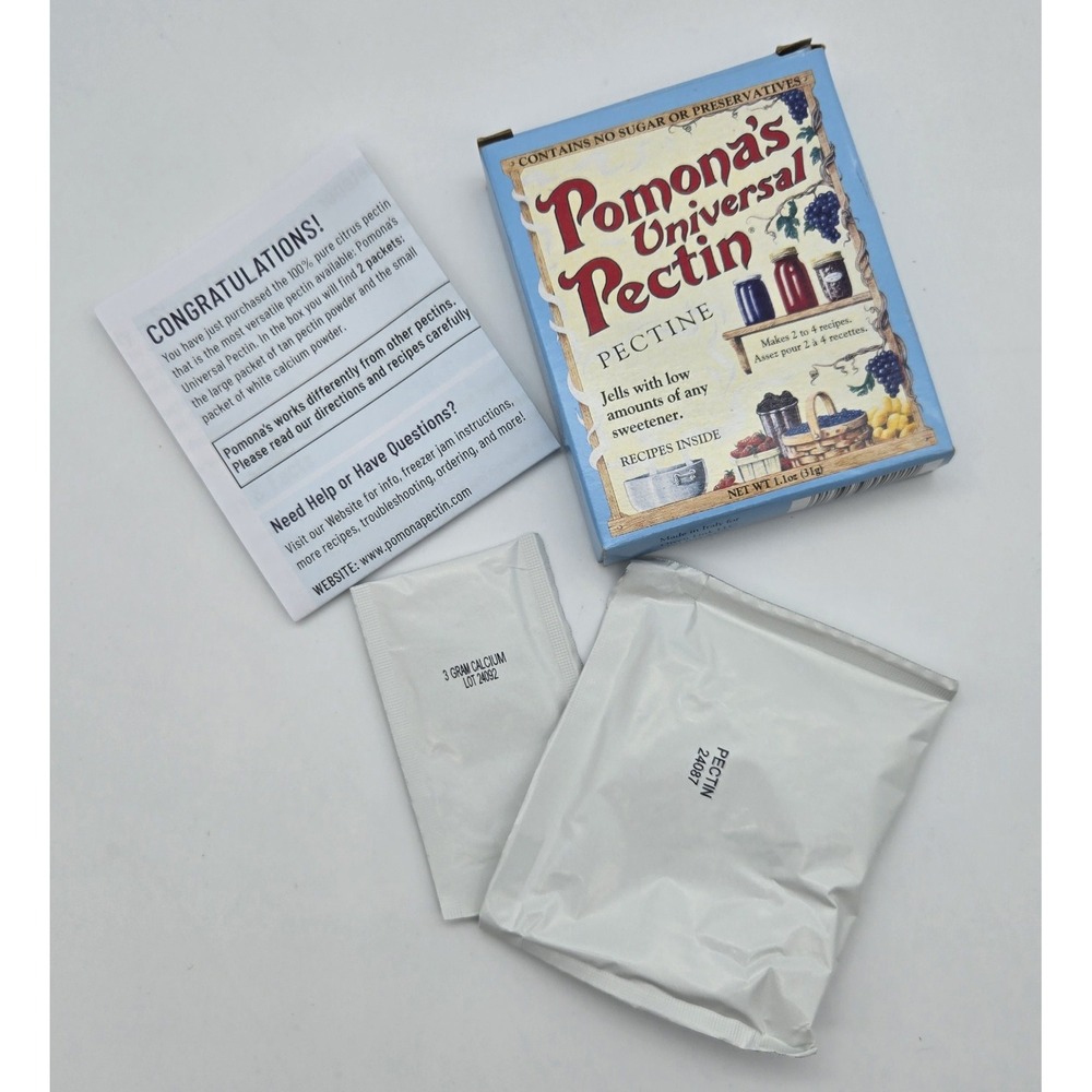 Pomona's Universal Pectin 1.1 Oz‎ Italian Low Sugar Jam Jelly Preservative